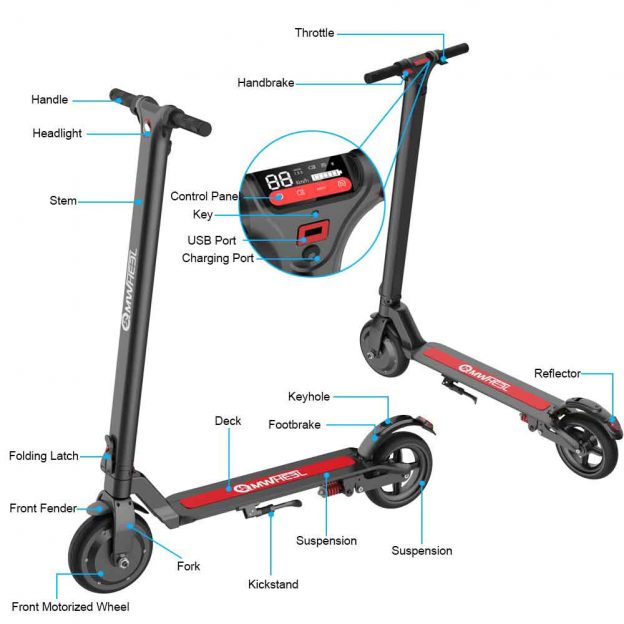 Mwheel H6Plus Electric Scooter - Electric Scooter Price & Review Bangladesh